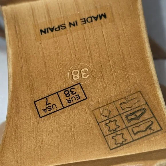 ROOLEE MUSSE AND CLOUD CHUNKY PLATFORM TAN LEATHER WOOD SANDALS WOMENS SIZE 7 - Picture 6 of 9